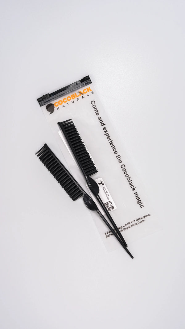 CocoBlack Naturals 3 Row Styling Comb