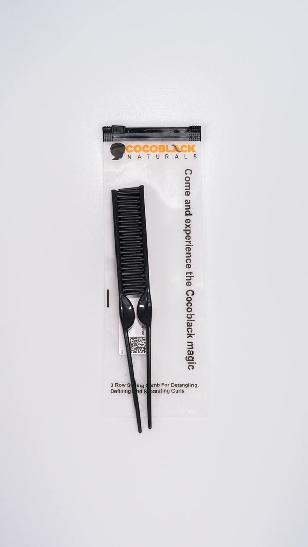 CocoBlack Naturals 3 Row Styling Comb